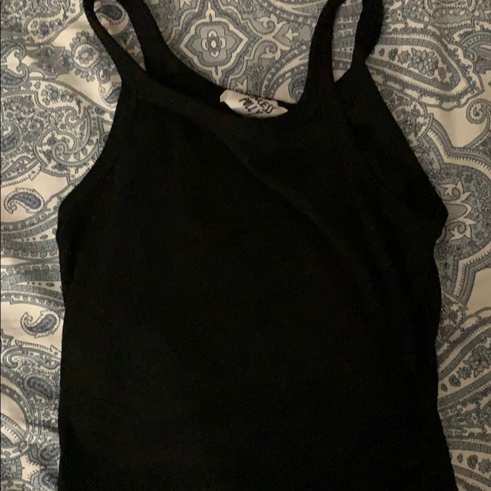 Black tank top